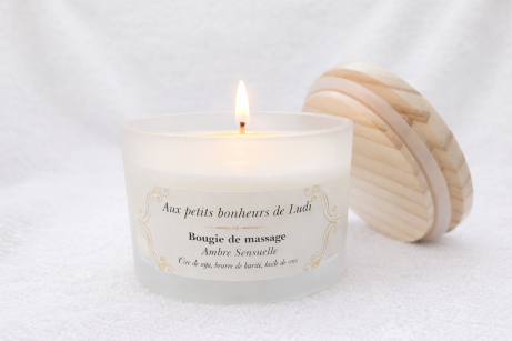 Ambre Sensuelle – Bougie de massage 113 ml