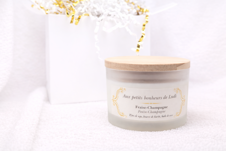 Bougie de massage - Fraise Champagne