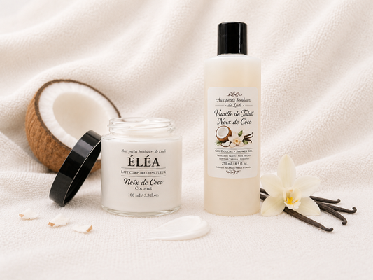 Routine Corps Douceur – Gel douche & lotion hydratante