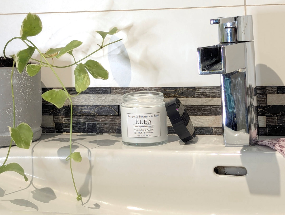 Lait corporel onctueux ELÉA – Lait de Riz & Santal | 100 ml