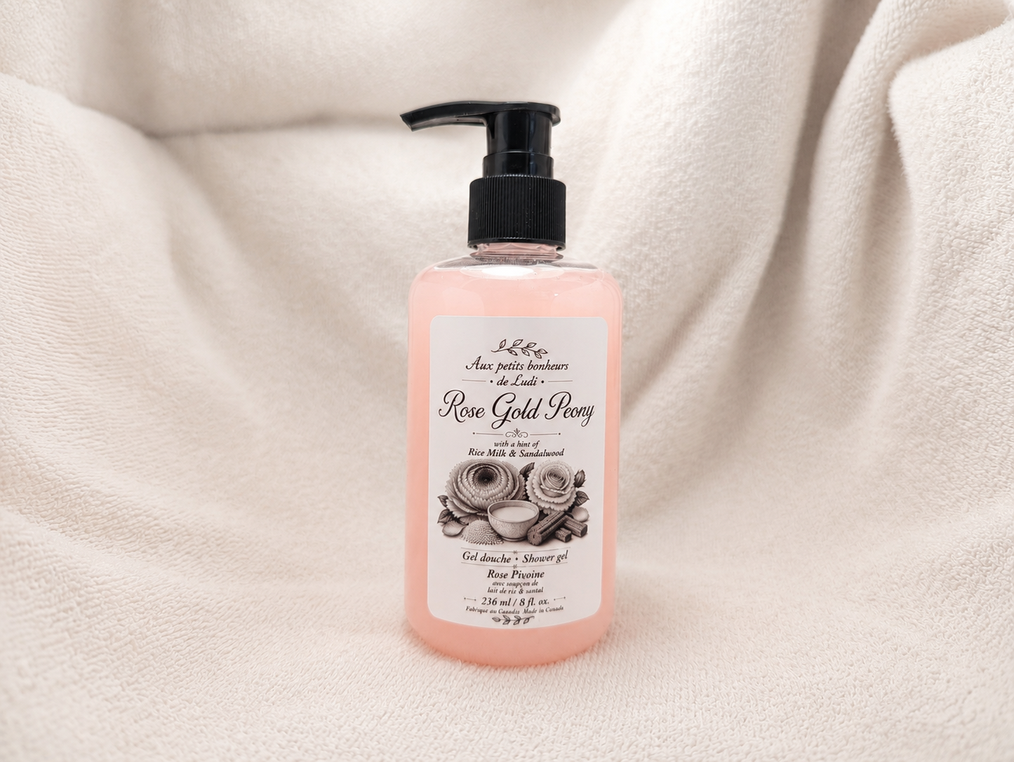 Gel Douche – Rose Gold Peony