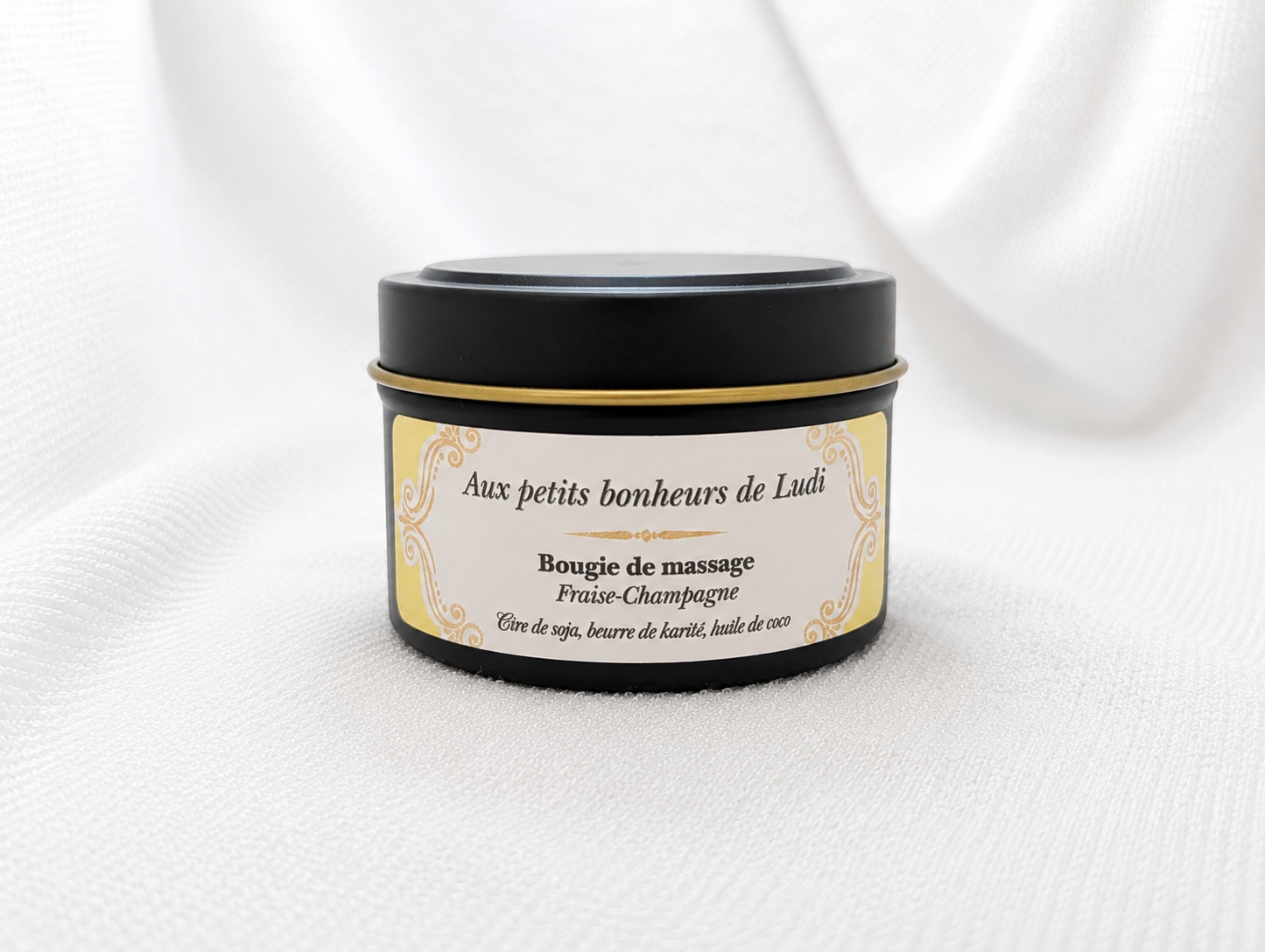 Bougie de massage – Fraise Champagne