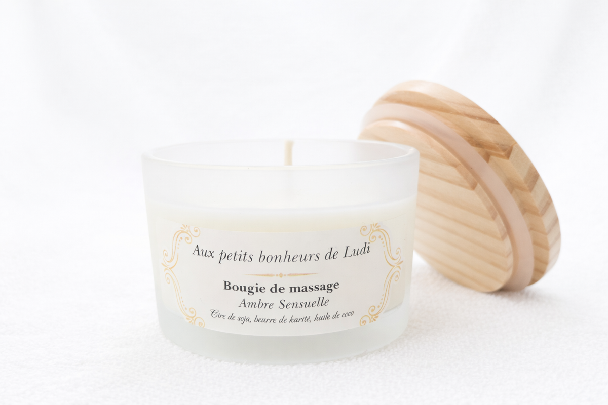 Ambre Sensuelle – Bougie de massage 113 ml