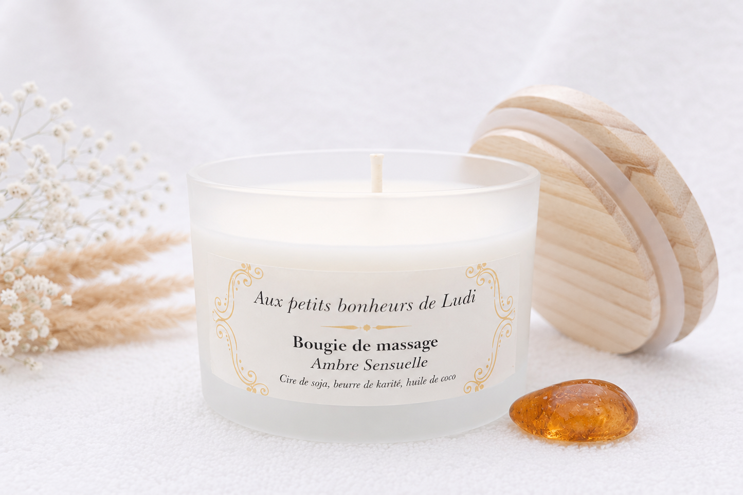 Bougie de massage – Ambre Sensuelle