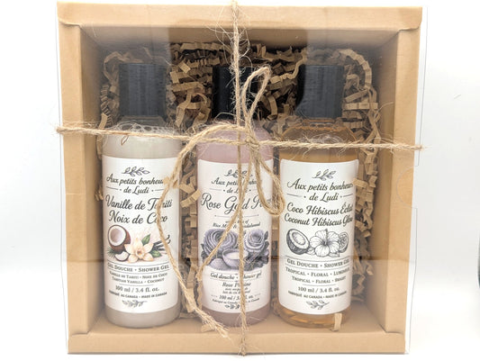 Coffret Découverte – Trio de gels douche | 3 × 100 ml