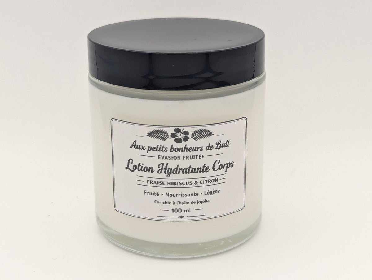 Lotion Hydratante Corps – Fraise Hibiscus & Citron | 100 ml