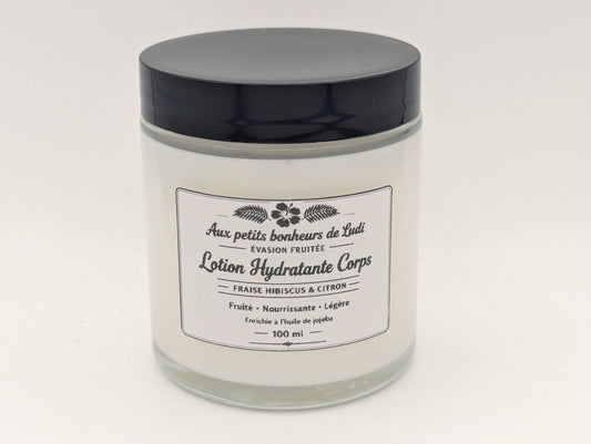 Lotion Hydratante Corps – Fraise Hibiscus & Citron | 100 ml